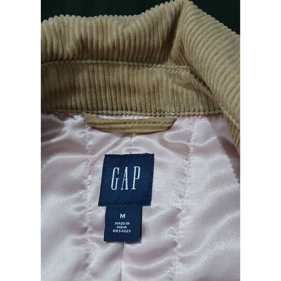 Vintage gap womens medium tan corduroy double Breasted jacket - Picture 6 of 9